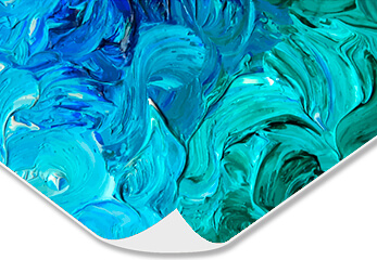 Acryl Malerei Blau-türkistöne