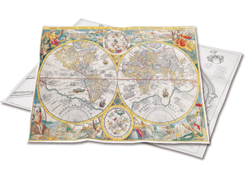 Historische Karten scannen Historische Weltkarten