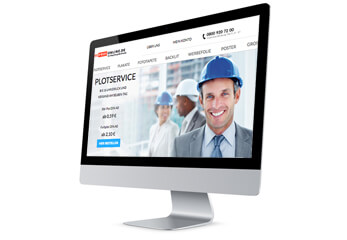 Der neue REPRO ONLINE Shop Ein Computer-Bildschirm mit Repro Online live